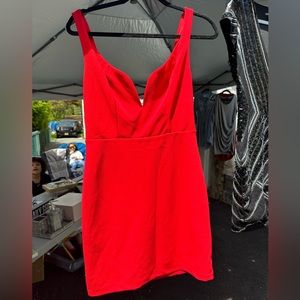 Express red mini dress